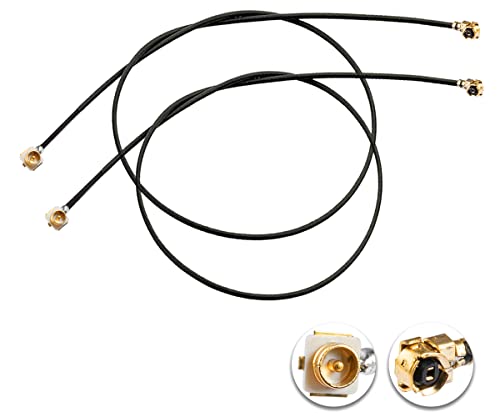 Vecys 2Pcs U.Fl Ipex Ipx Maschio A U.Fl Ipex Ipx Femmina Cavo 12" /30Cm U.Fl/Ipex Ipx 1.13Mm Cavo Di Prolunga A Bassa Perdita
