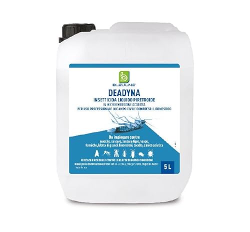 Bleuline Deadyna Lt.5 Insetticida Liquido Piretroide Con Cipermetrina E Tetrametrina Disinfestazioni Insetti Zanzare Mosche E Insetti Striscianti