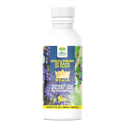 Albagarden - Ossicloruro Di Rame Reale 20 Flow - Concime Per Piante - Sviluppo Sano Ed Equilibrato Di Vite Olivo Agrumi Orto - Rinforzo Contro Malatti