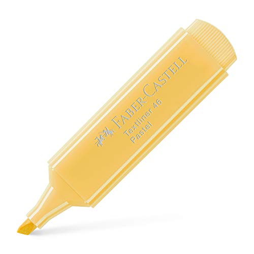 Faber-Castell 154667-10 Marcatori Fluorescenti Textliner 46 - Tono Pastello - Vaniglia