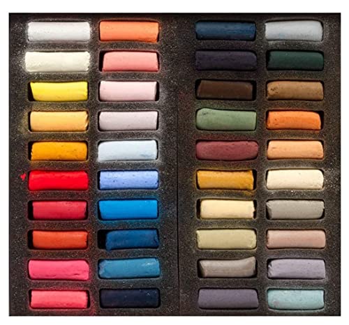 Sennelier 1/2 Soft Pastel C/Board Portrait 40 Pcs, Pastel Secs 1/2 Sticks 40 Pcs