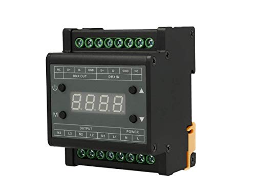 Centralina Dmx Led Triac Dimmer 220V 3 Canali Controlla Trasformatore Triac Dimmerabile Con Segnale Dmx