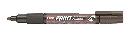 Pentel 4.0Mm Bala Punto Pintura Rotulador Con Base Celulosa Pintura Permanente Colores Vivos - Marrón