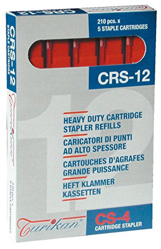 Turikan Turikan Crs-12 - Caricatore Di Ricambio, 55-80 Fogli, Colore: Rosso