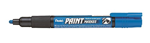 Pentel Marcador Pintura Cubierta Con Medio Punta Tipo Bala Marcador Pintura - Azul, Pack Of 1