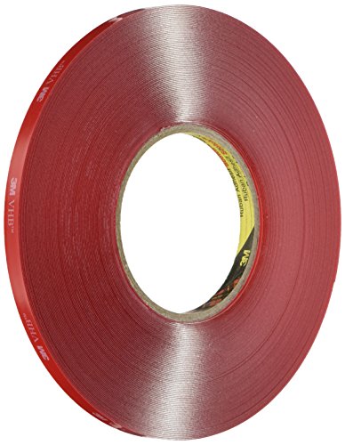 3M Vhb Nastro 4905, 9 Mm X 33 M, 0.5 Mm, 8 Pezzi, Trasparente
