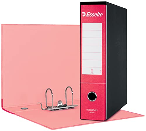 Esselte G75 Essentials Registratore - F.To Protocollo Dorso 8 Cm - Rosso - 390775160
