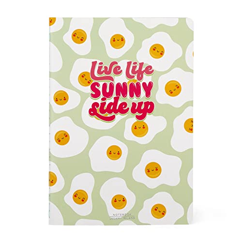 Legami - Quaderno Bianco Medium, A5, 80 Pagine, In Carta Certificata Fsc®, Carta 100 G/M², 14,2X21 Cm, Tema Egg