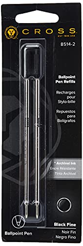 Cross Penna A Sfera Refill Confezione Da 2 Fine Black