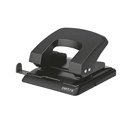 Centra Esselte Centra Hp30 Perforatore In Plastica A 2 Fori, 30 Fogli, Nero, 623667