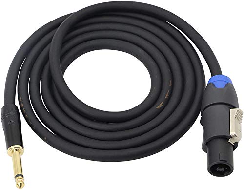 Speakon A 1/4" Ts Cavo Per Altoparlanti, 6,35 Mm Ts Plug A Speakon Maschio Cavo Per Altoparlante 14 Gauge Audio Cable-2M