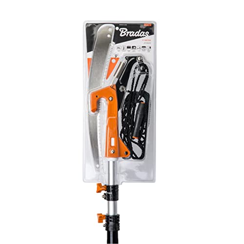 Bradas - Kt-V1521-375, Svettatoio Con Segaccio Professionale E Manico Regolabile 155-375 Cm, Allungabile Per Potatura, Sega Multiuso Per Potature A Ma