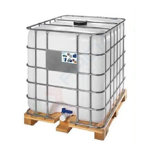 Cisterna Ibc 1000 Litri In Plastica, Nuova, Coperchio 225 Mm, Valvola Di Scarico 2", Pallet In Legno Trattato, Colore Neutro