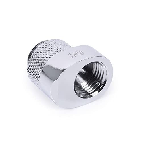Alphacool 17603 Ghiacciolo 8 Mm Raccordo Girevole G1/4 Ag Su G1/4 Ig – Connettore Cromato Raffreddamento Ad Acqua