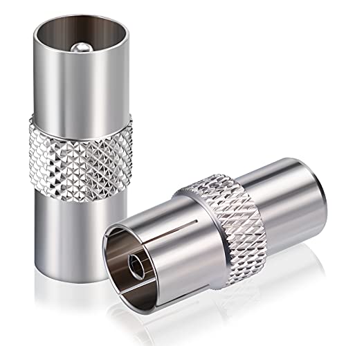 Bingfu Adattatore Cavo Antenna Tv/Sat Connettore Coassiale Tv Tv Maschio A Maschio E Tv Maschio A Femmina 75 Ohm Compatibile Con Jvc Sherwood Pioneer