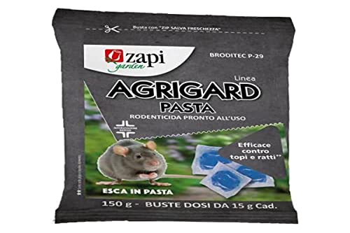Zapi Esca Topicida Professionale Rodenticida Pronto Uso Veleno Per Topi Ratti Nuova Formula Per Una Elevata Appetibilità Confezione Richiudibile Salva