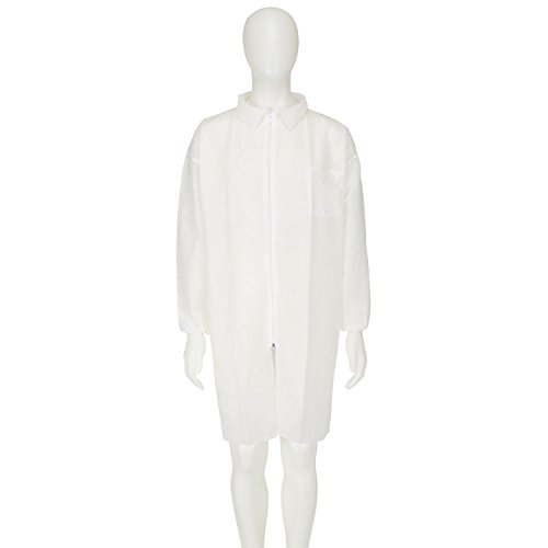 3M 7000089696 Camice Da Laboratorio/Visitatore, Large, Bianco