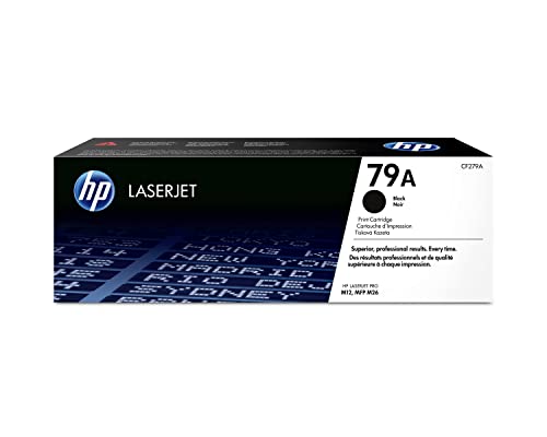 Hp 79A Cf279A, Cartuccia Toner Originale Hp Da 1000 Pagine, Compatibile Con Le Stampanti Hp Laserjet Pro M12A, M12W, Mfp M26A E Mfp M26Nw, Nero