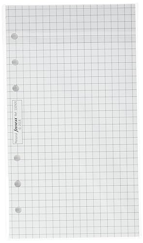 Filofax 132905 - Block Notes Personale, A Quadretti, Bianco