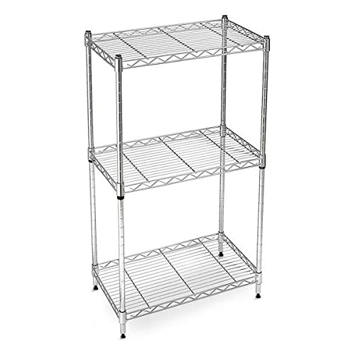 Scaffale Confortime 3 Livelli Cromato (60 X 30 X 120 Cm)
