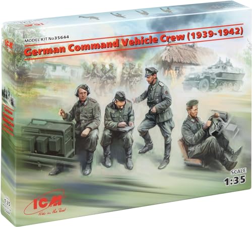 Icm Icm35644 1:35-German Comando Veicolo Crew (1939-42) 4 Fig