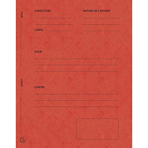 Exacompta 220105E Cartelle Legali, 25X32 Cm, Rosso
