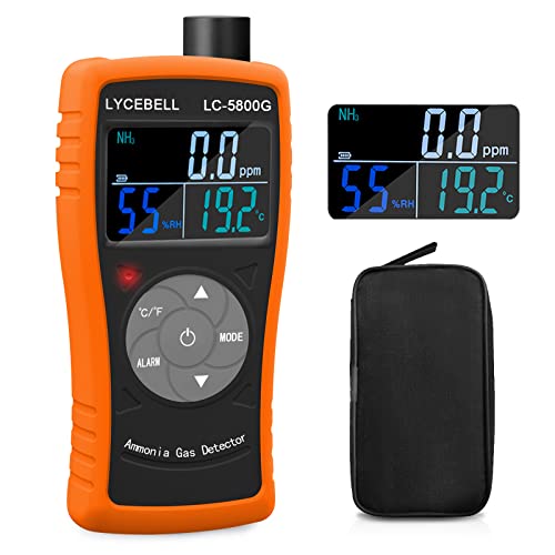 Lycebell Sensore Rilevatore Di Gas Ammoniaca, Lc-5800G Monitor Nh3 0~100 Ppm, Rilevatore Di Particelle Misuratore Professionale Con Temperatura Umidit