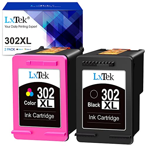 Lxtek 302 Xl Rigenerate Per Hp 302 302Xl Cartucce D'Inchiostro Sostituzione Per Hp Officejet 3830 3834 4650 4651 Per Deskjet 1110 2130 2134 3630 3632