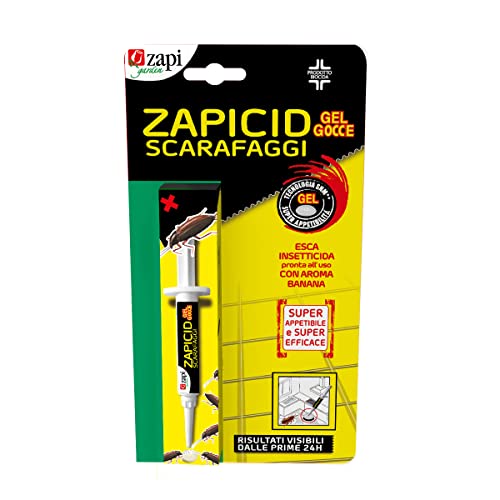 Zapi Garden | Zapicid Gel Gocce Scarafaggi - Gel Siringa - Insetticida Gel Scarafaggi In Siringa, Esca Insetticida Scarafaggi In Gocce Gel Pronto Uso,