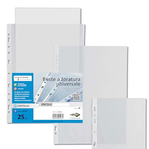 Sei Rota 501521 Buste Trasparenti Ercole, 25 Pezzi