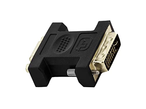 Zorei Adattatore Vga Dvi, Convertitore Da Dvi 12+5 Maschio A Vga Femmina, Connettore Dvi Vga