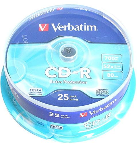 Cloche 25 Cd-R Verbatim 700Mo 52X Extra Protection