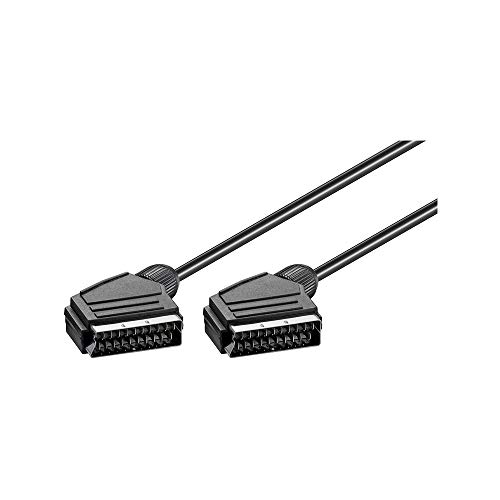 Goobay 11702 Cavo Scart 21 Poli, Placcato Nickel, Diametro 7Mm