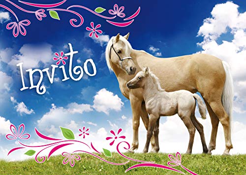 Edition Colibri 10 Inviti Per Festa Di Compleanno; Motivo: Cavalli/Inviti Di Compleanno Per Bambini/In Italiano (10780 It)