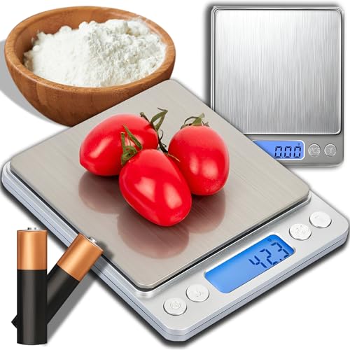 Retoo Bilancia Digitale Tascabile, 200 G/0.01 G, Con Funzione Tara E Display Lcd, Bilancia Fine, Bilancia Dorata, Bilancia Digitale, Monete, Bilancia