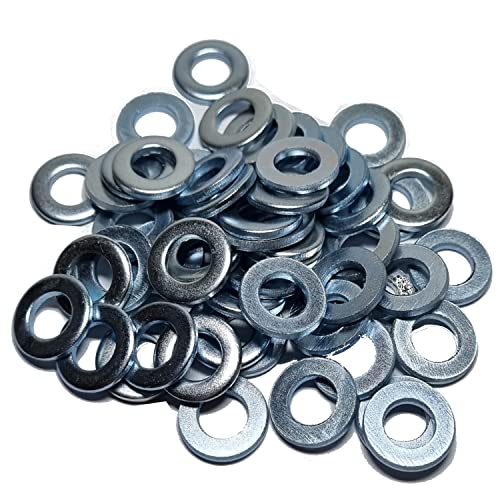 Rondelle M5 Din125 A Forma Di A, Piatte, Zincate, Rondelle Per Carrozzeria In Acciaio Zincato (M5, 100)