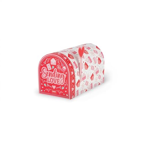 Legami Scatola Regalo Love Mailbox, Confezione Regalo Cassetta Postale In Carta Certificata Fsc, Tema Love Letters, Medium, 8.5 X 10.1 X 15.8 Cm