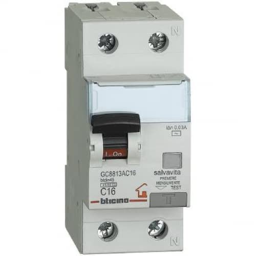 Bticino Gc8813F10 Magnetotermico Differenziale Classe F 10A 0,03A 4500K