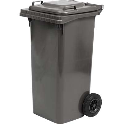 Ics Bidone Immondizia Green 240 + Ruote Grigio Lt 240 Cm 72X58 H.Cm 106