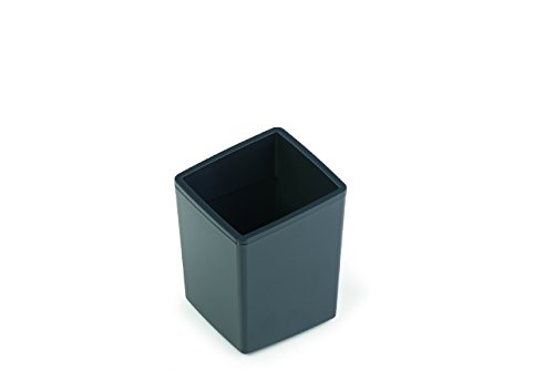 Durable 338858 Coffee Point Bin, Mini Cestino Per Rifiuti, In Plastica, Lavabile In Lavastoviglie, 79X79X100 Mm, Carbone