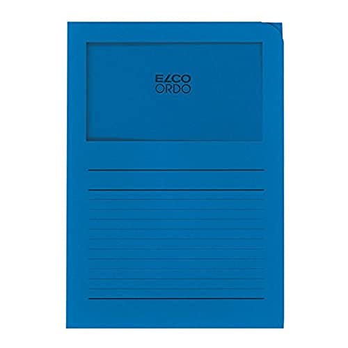Elco Ordo "Classico" Cartellina Con Finestra - Profondo Blu - Scatola Da 100