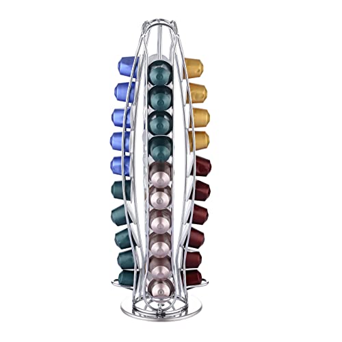 Exzact Porta Capsule Per Caffè Compatibile Con Nespresso (40 Pezzi) - Supporti Per Capsule Cialde Nespresso Classic - Porta Girevole (Nuovo Pacchetto
