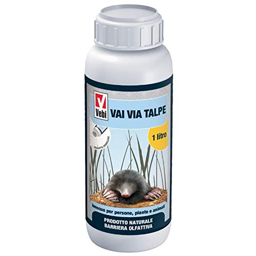 Vebi Vai Via Talpe Prodotto Naturale Granulare Repellente Per Le Talpe 1Litro -