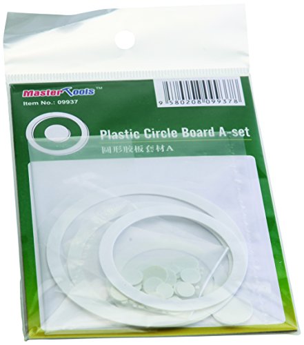Master Tools 09937 - Accessori Per Modellismo Plastic Circle Board A, Anelli In Plastica Per Modellismo, Grigio