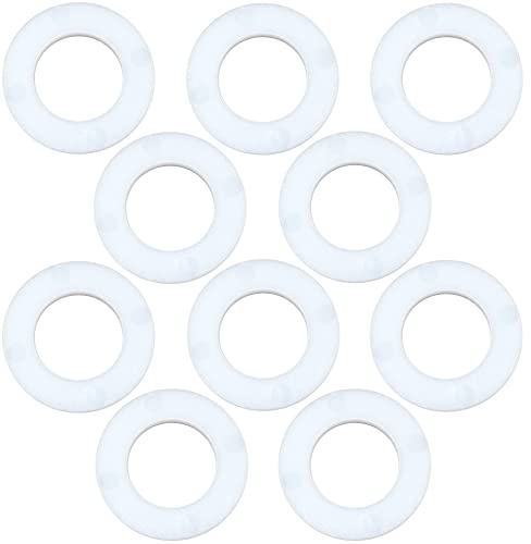 Aerzetix - C48568 - Set Di 10 Rondelle Piatte In Poliammide/Pa/Nylon M16 Ø Esterno 30Mm Spessore 3Mm - Din 125