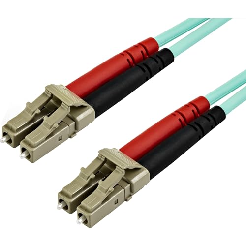 Startech.Com Cavo In Fibra Ottica Multimodale Lc-Lc Upc Om3 Da 15 M - Fibra Full Duplex 50/125Μm, Reti 100G, Lommf/Vcsel - Bassa Perdita Di Inserzione