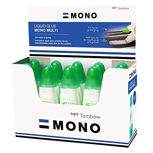 Tombow Pt – Mtc Colla Liquida, Multi Talent Con Due Punte, 25 G, Confezione Da 10 Pezzi