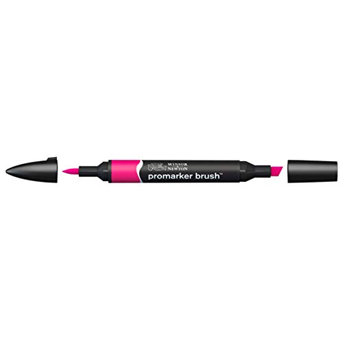 Winsor & Newton 0204380 - Penarello A Doppia Punta, Rosa (Magenta), Singolo, 1 Pezzo