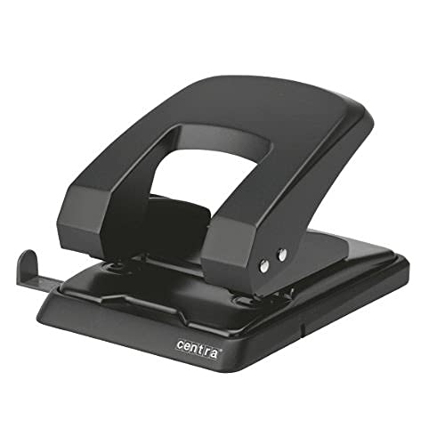 Centra Esselte Centra Hp40 Perforatore In Plastica A 2 Fori, 40 Fogli, Nero, 623668