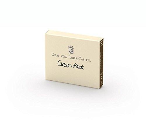 Graf Von Faber-Castell 141100 - Cartucce D'Inchiostro Nero Carbone 6 Pezzi